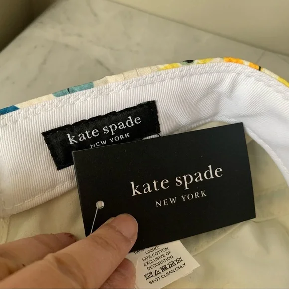 Kate Spade New York French Cream Floral cap retail $68+ - Picture 5 of 6